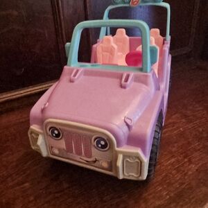 Fisher-Price Lavender and Pink Smiling Toy Vehicle